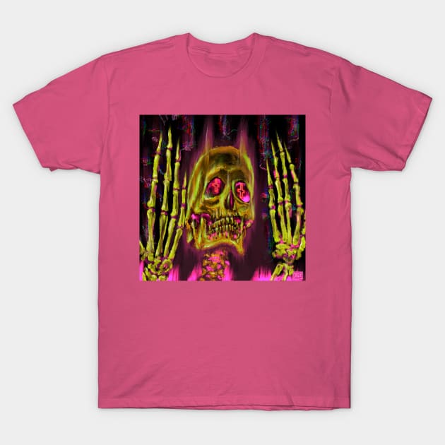 CYBER CONJURER (Lime) T-Shirt by Chris LaBonte